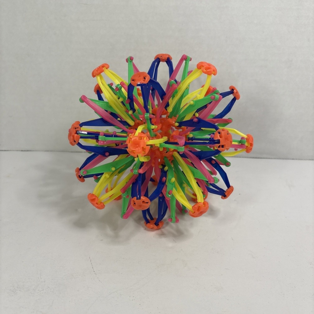 Hoberman Sphere Expandable Plastic Toy – Rainbow, Small